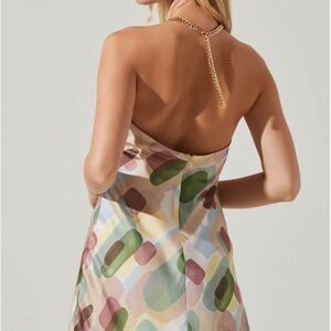 ASTR THE LABEL KAZIA Halter Neck Dress